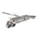 Scorpion Audi S1 2.0 TFSi Quattro (14-15) Non-Resonated Cat-Back Exhaust with Electronic Valves- Polished Quad Daytona Tips