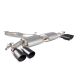 Scorpion Audi S3 2.0T 8V (Saloon) Non-Resonated Cat-Back Exhaust with Electronic Valves- Ceramic Black Quad Daytona Tips