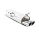 Scorpion BMW 3 Series (E46) 316/318 (98-05) Rear Silencer Only- Polished Twin Monaco Tips