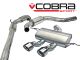 Cobra Sport Seat Leon Cupra R (1P-Mk2) 2.0L TSI (10-12) Resonated Turbo-Back Exhaust with Sports Cat