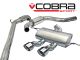 Cobra Sport Seat Leon Cupra R (1P-Mk2) 2.0L TSI (10-12) Resonated Turbo-Back Exhaust with De-Cat