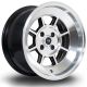 Rota BM8 15x8 4x114.3 ET0 Wheel- Flat Black with Polished Face