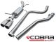 Cobra Sport Skoda Fabia VRS 1.4L TFSI (10-14) Non-Resonated Cat-Back Exhaust- Includes Race Pipe