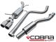 Cobra Sport Skoda Fabia VRS 1.4L TFSI (10-14) Resonated Cat-Back Exhaust- Includes Race Pipe