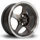 Rota Slip 16x7 4x100 ET40 Wheel- Gunmetal with Polished LIp