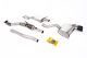 Milltek Sport Audi S3 2.0T Quattro (3DR) (06-12) Turbo-Back Exhaust including Hi-Flow Sports Cat- Ceramic Black Tips