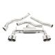 Cobra Sport Subaru Impreza STI Turbo Hatchback (08-11) Non-Resonated Turbo-Back Exhaust with Sports Cat