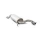 Scorpion Vauxhall Corsa D VXR 1.6L (07-13) Rear Silencer- Polished Single VXR Tip