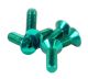 NRG Innovations Steering Wheel Screw Kit - Green (Conical)