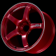 ADVAN TC-4 18x7.5 ET48 5x112 Wheel (STD Face, 66.5 or 73mm Centre Bore)- Candy Red Machined Edge