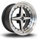 Rota Zero 15x8 4x114.3 ET10 Wheel- Flat Black with Polished Face